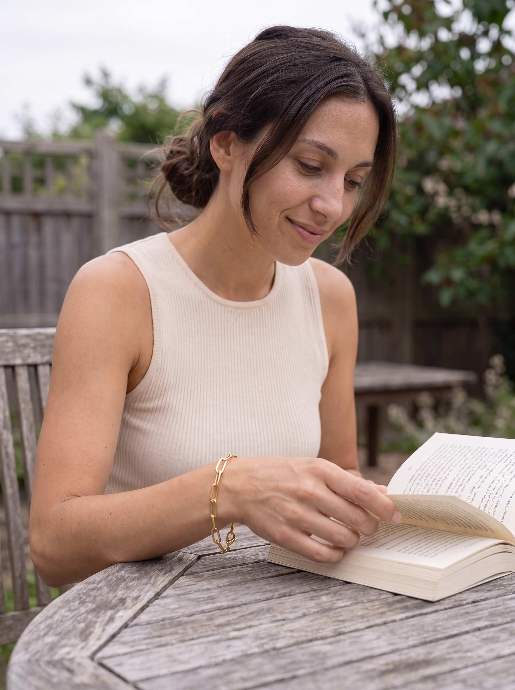 Meridian Paperclip Chain Bracelet - lifestyle