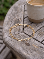Meridian Paperclip Chain Bracelet - product close-up